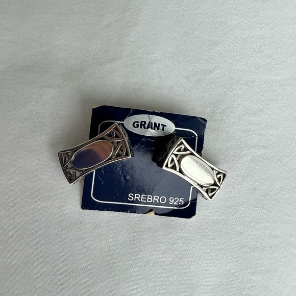 ❤️ Sterling silver earrings, new never worn, with intricate art nouveau details - Picture 4 of 9